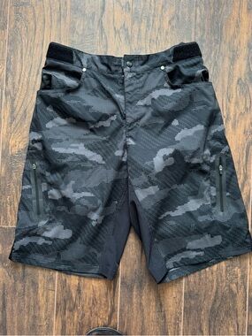 Zoic Ether Camo MTB Short - Black Ops Size Large
